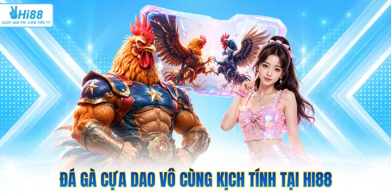 Đá gà cựa dao vô cùng kịch tính tại Hi88