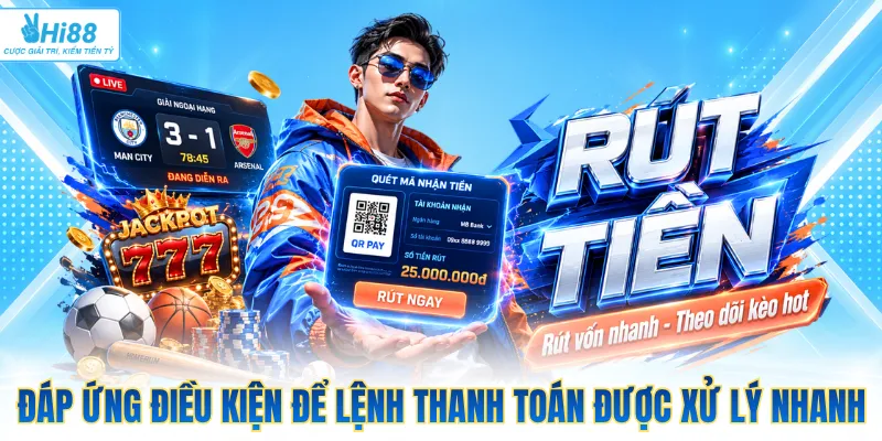 Đáp ứng điều kiện để lệnh thanh toán được xử lý nhanh