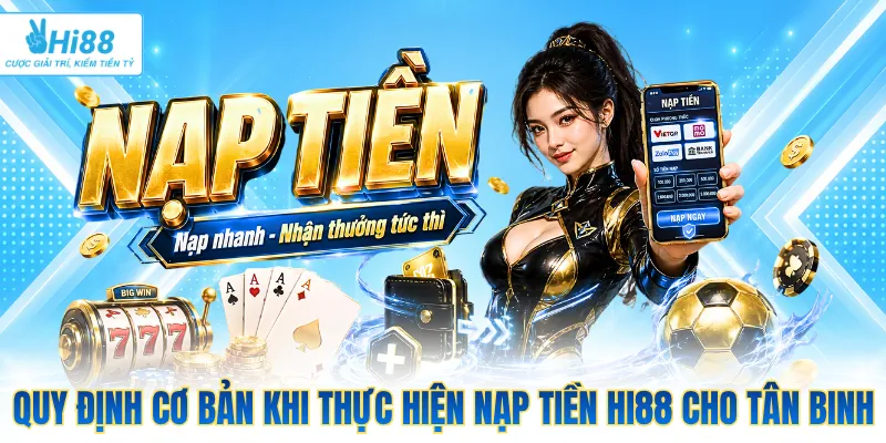 Quy định cơ bản khi thực hiện nạp tiền Hi88 cho tân binh