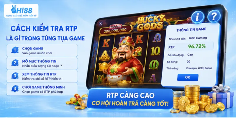 Cách kiểm tra RTP là gì trong từng tựa game
