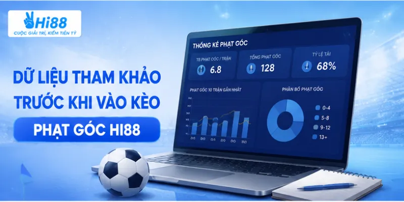 Dữ liệu tham khảo trước khi vào kèo phạt góc Hi88