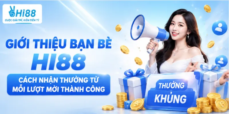 Giới thiệu bạn bè Hi88 – Cách nhận thưởng từ mỗi lượt mời thành công