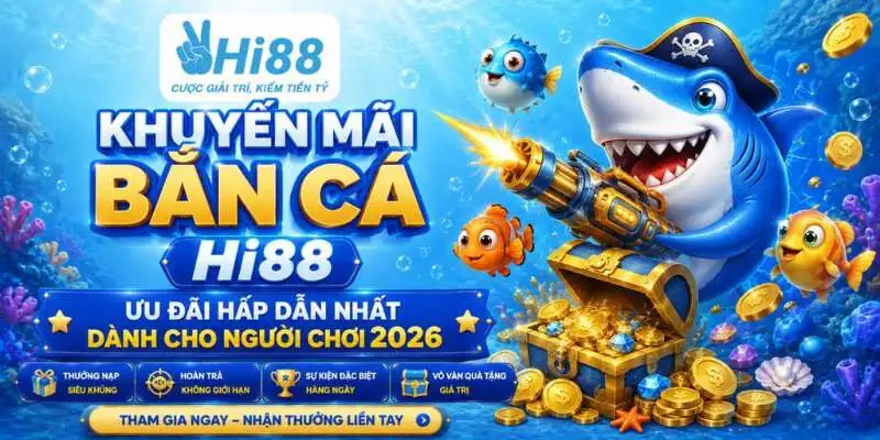 Khuyến mãi bắn cá Hi88 – Ưu đãi hấp dẫn nhất dành cho người chơi 2026