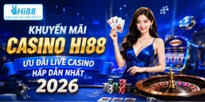 Khuyến mãi casino Hi88 – Ưu đãi live casino hấp dẫn nhất 2026